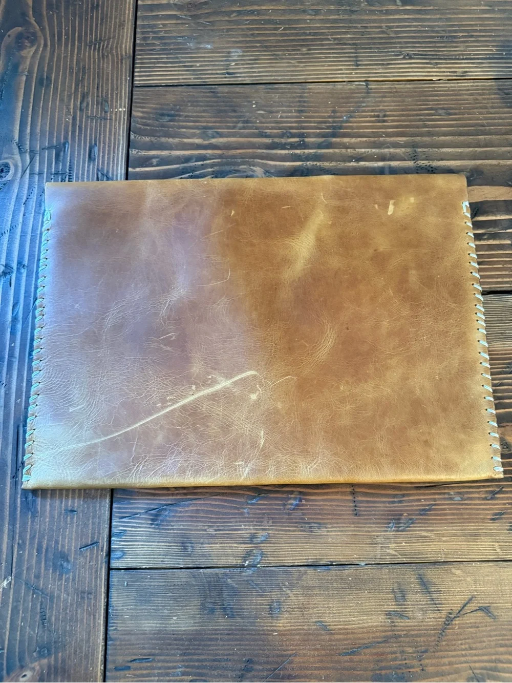 Leather Envelope Sleeve - Brown -